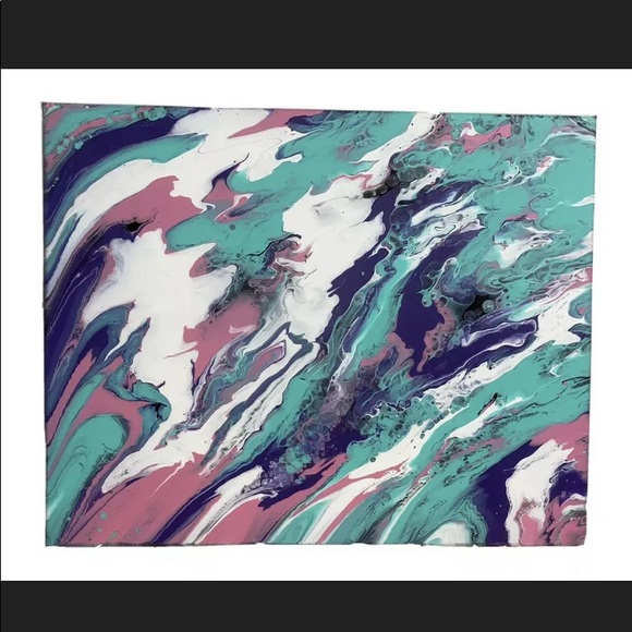 Other - Original Pour Art, Abstract, Canvas, Home Decor